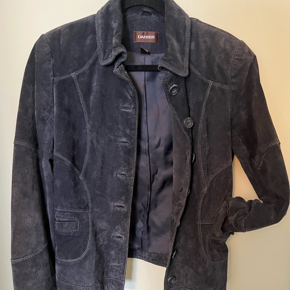 Blue suede jacket - Picture 8 of 10